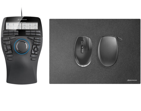 SpaceMouse Enterprise Kit 2 ratón Oficina Ambidextro RF Wireless + USB Type-A 6DoF