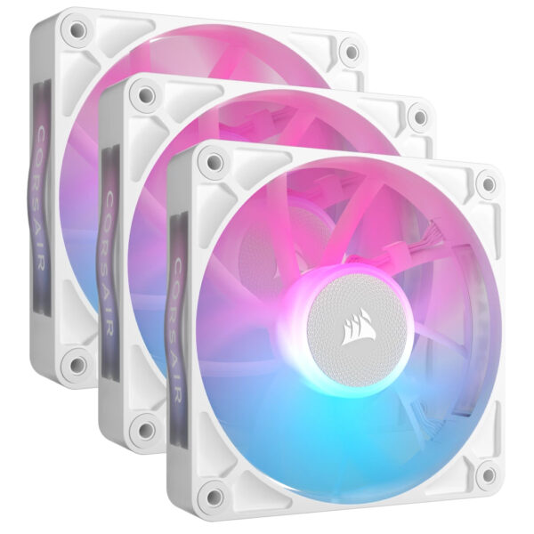 iCUE LINK RX120 RGB Carcasa del ordenador Ventilador 12 cm Blanco 3 pieza(s)