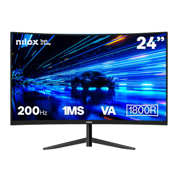 MONITOR 23 8 CURVO 200HZ HDMI DP pantalla para PC 60,5 cm (23.8") 1920 x 1080 Pixeles Full HD LCD Negro