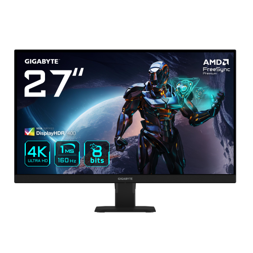 GS27U 27" Monitor de juegos UHD - 3840 x 2160, 160Hz, 1ms, 350 cd/m², Display HDR400, HDMI 2.1, DisplayPort 1.4