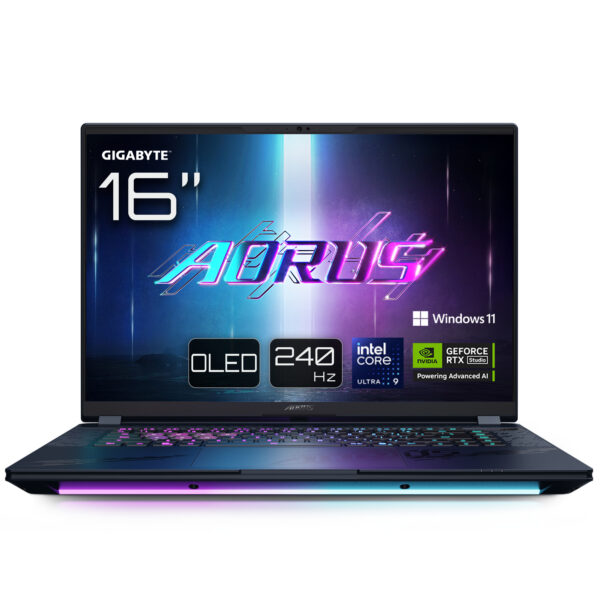 AORUS MASTER 16 BYH Portátil Gaming - 16,0, 240Hz OLED, Intel Core 275HX, NVIDIA RTX 5080 GPU, 32GB DDR5 5600MHz, 1 x Gen4 1TB SSD, Windows 11 Pro, Garantía de 2 años, AORUS MASTER 16 BYHC5ESE64SP