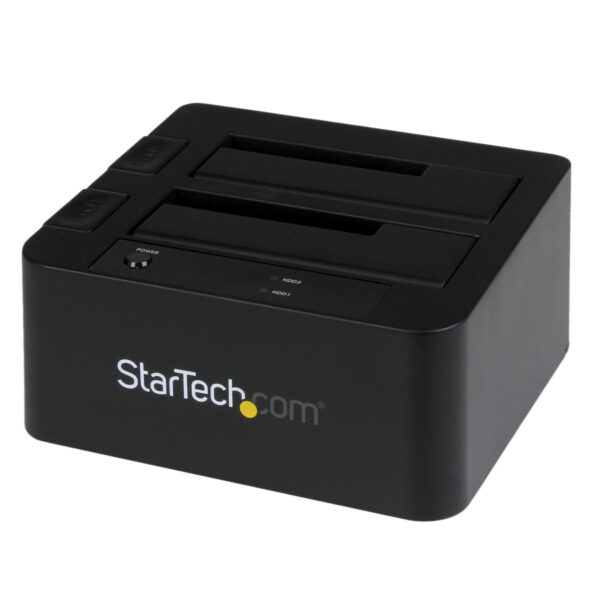 Docking Station eSATA USB 3.0 con UASP de 2 Bahías para Disco Duro o SSD SATA de 2,5 o 3,5 Pulgadas