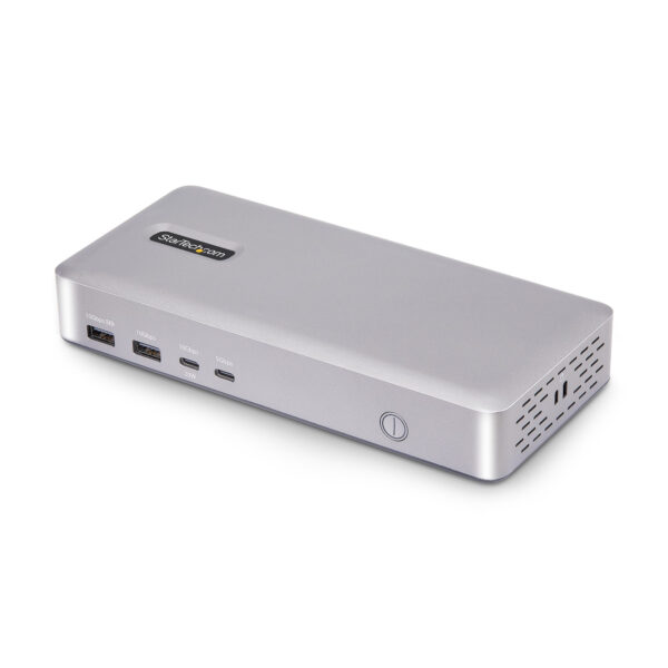 Docking Station USB4 - USB-C de 40Gbps - Vídeo Doble HDMI - Hasta 2x 4K 60Hz 4:4:4 (RGB) o 2x 4K 120Hz 4:2:2 - con Hub Ladrón 6x USB - 2,5GbE - PD 100W - Docking Station USB Tipo C