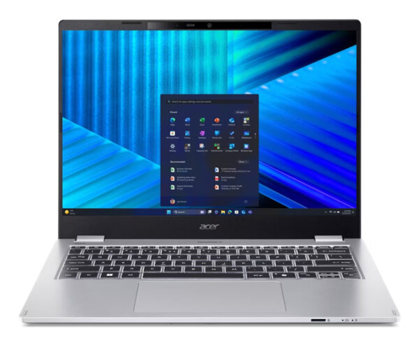 TravelMate P4 TMP414-55-TCO-77X8 Intel Core Ultra 7 255U Portátil 35,6 cm (14") 3K 32 GB DDR5-SDRAM 1 TB SSD Wi-Fi 7 (802.11be) Windows 11 Pro Azul