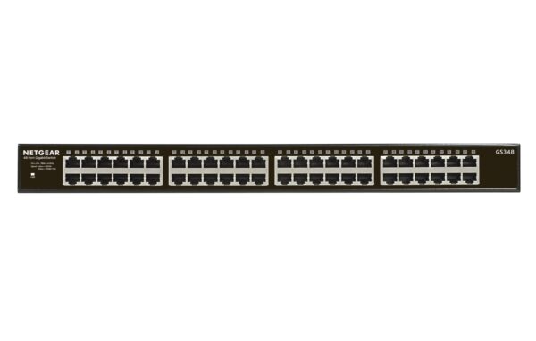 GS348 No administrado Gigabit Ethernet (10/100/1000) 1U Negro