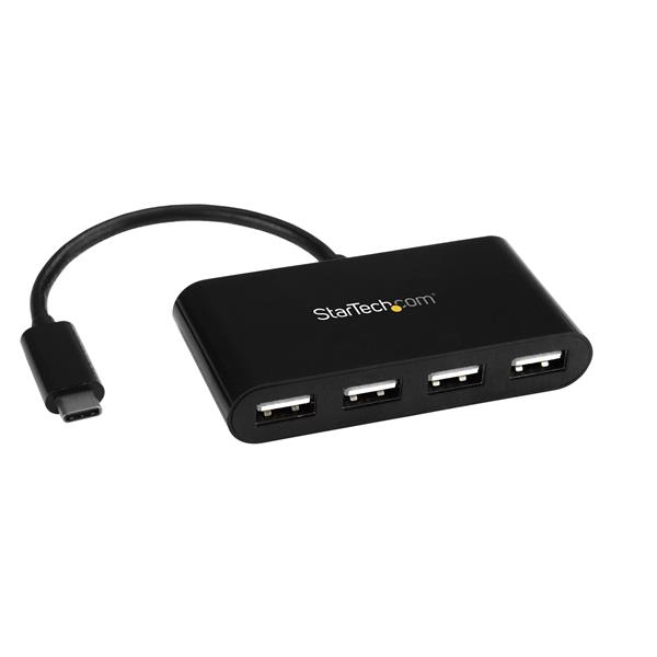 Hub Concentrador USB-C a USB A de 4 Puertos - Ladrón Adaptador USB Tipo C a USB A de 4 Puertos - USB 2.0