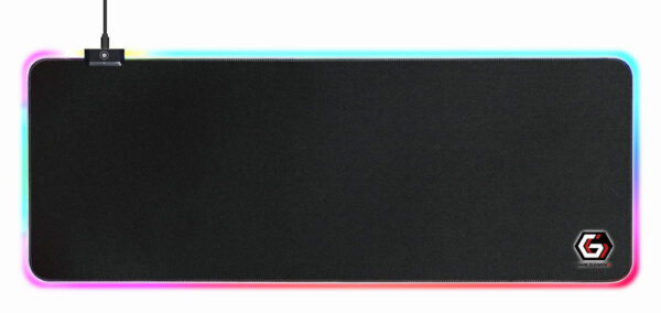 MP-GAMELED-L alfombrilla para ratón Alfombrilla de ratón para juegos Negro