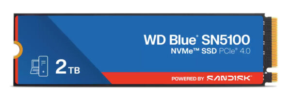 WD Blue SN5100 2 TB M.2 PCI Express 4.0 NVMe QLC 3D NAND