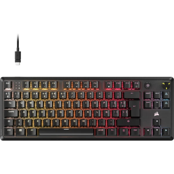 K70 CORE TKL teclado Juego USB QWERTY Español Negro