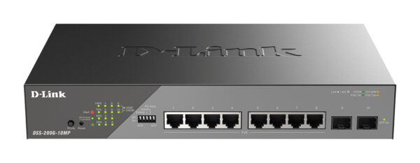 DSS-200G-10MP/E switch Gestionado L2 Gigabit Ethernet (10/100/1000) Energía sobre Ethernet (PoE) 1U Gris