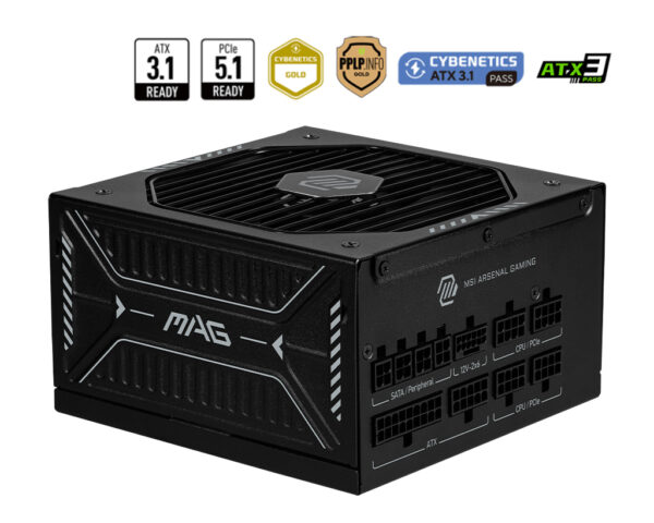 MAG A850GLS PCIE5 unidad de fuente de alimentación 850 W 24-pin ATX ATX Negro