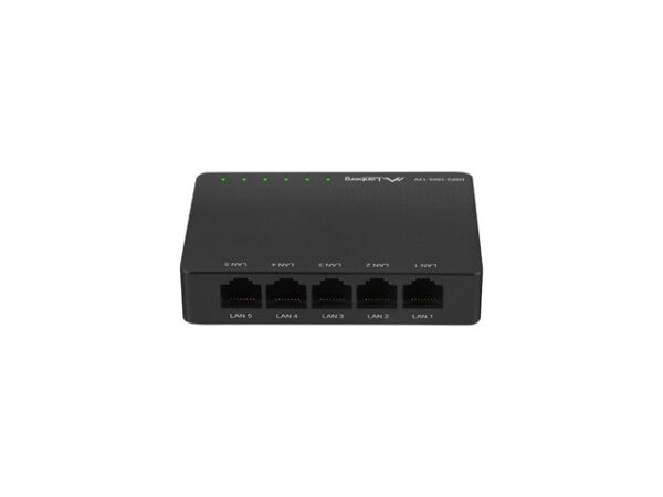DSP2-1005-12V switch No administrado Gigabit Ethernet (10/100/1000) Negro