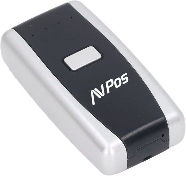 AVP-BT01-2D lector de código de barras Lector de códigos de barras manos libres 1D/2D CMOS Negro, Gris claro