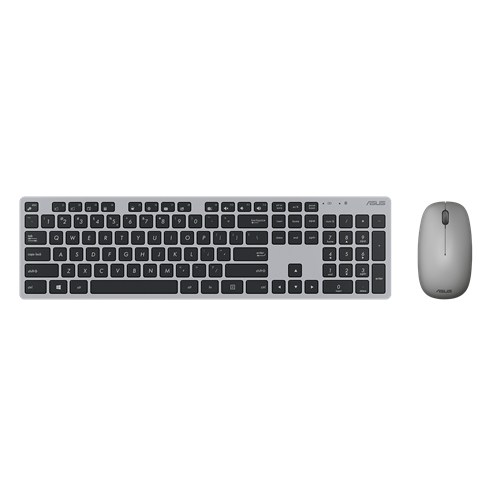 W5000 teclado Ratón incluido Universal RF inalámbrica + USB QWERTY Español Gris