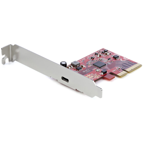 Tarjeta PCIe 1 Puerto USB-C 3.2 Gen 2x2 - Tarjeta Controladora PCI Express 3.0 x4 USB Tipo C SuperSpeed de 20Gbps - Tarjeta Adaptadora USB Tipo C - Tarjeta de Expansión - Windows y Linux
