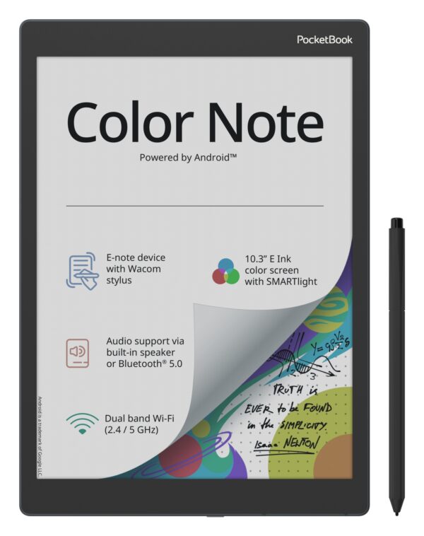 Color Note lectore de e-book Pantalla táctil 32 GB Wifi Negro, Azul