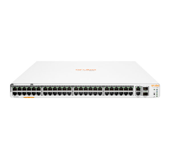 Aruba Networking Instant On 1960 48G 40p Class4 8p Class6 PoE 2XGT 2SFP+ 600W Gestionado L2+ Gigabit Ethernet (10/100/1000) Energía sobre Ethernet (PoE) 1U Blanco