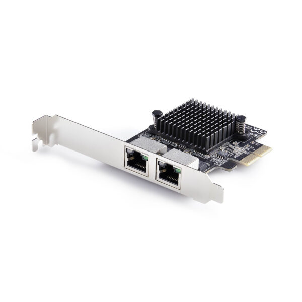 Tarjeta de Red Ethernet PCI Express de 2 Puertos Gigabit 5G - Tarjeta Adaptador Ethernet PCI-E Chipset RTL8126 - Tarjeta LAN 5G/2.5G/1G/100M/10M - Windows/Linux - TAA
