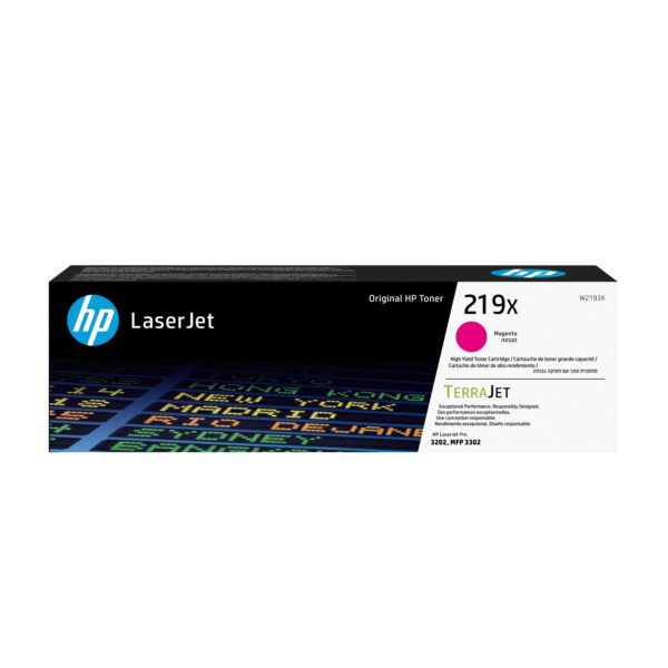 Cartucho de Tóner Original LaserJet 219X de alta capacidad magenta