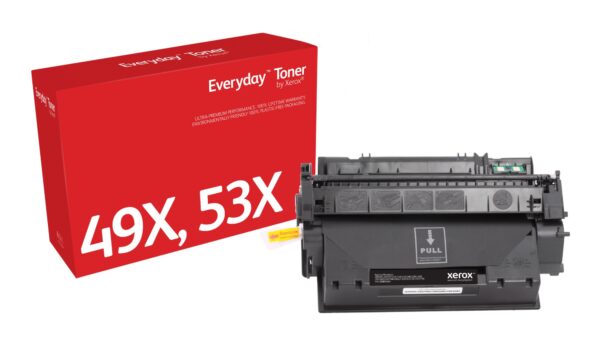 Everyday Toner EverydayNegro di Xerox compatibile con HP 49X 53X (Q5949X/ Q7553X), Capacidad alta