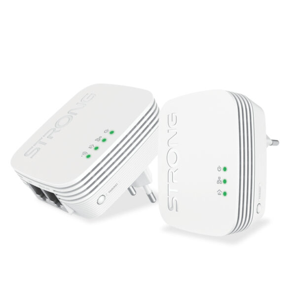 POWERLWF600DUOMINI adaptador de red PowerLine 600 Mbit/s Ethernet Wifi Blanco 2 pieza(s)