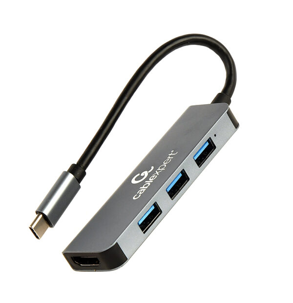 A-CM-COMBO2-01 base para portátil y replicador de puertos USB 3.2 Gen 1 (3.1 Gen 1) Type-C Gris