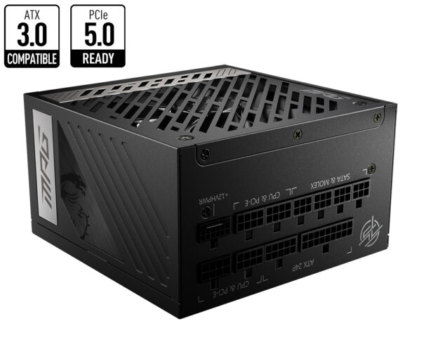 MPG A850G PCIE5 unidad de fuente de alimentación 850 W 24-pin ATX ATX Negro