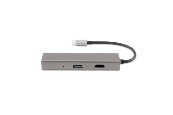 Hub miniDOCK4 USB-C Alámbrico USB 3.2 Gen 1 (3.1 Gen 1) Type-C Acero