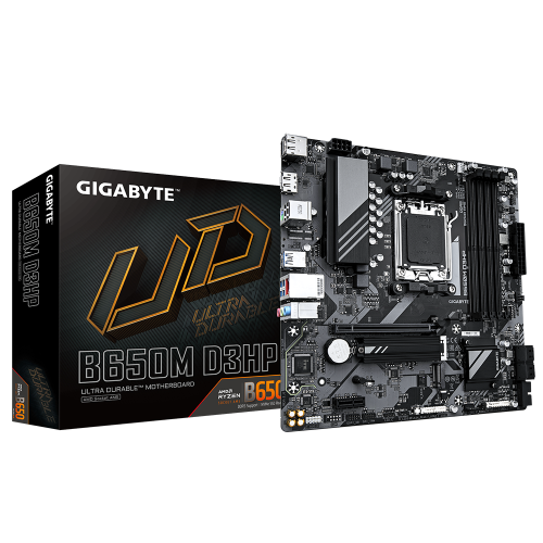 PLACA GIGABYTE B650M D3HP,AMD,AM5,B650,4DDR5,192GB,HDMI+2DP,4SATA3+2M.2,2.5GBE,4USB3.2,MATX