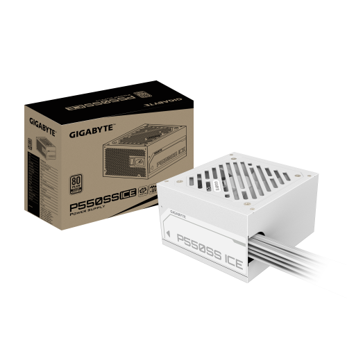 FUENTE ALIMENTACION GIGABYTE GP-P550SS ICE,550W,ACTIVE PFC,80+ SILVER,120MM,ATX,BLANCO (CAJA MARRON INTEGRACION)