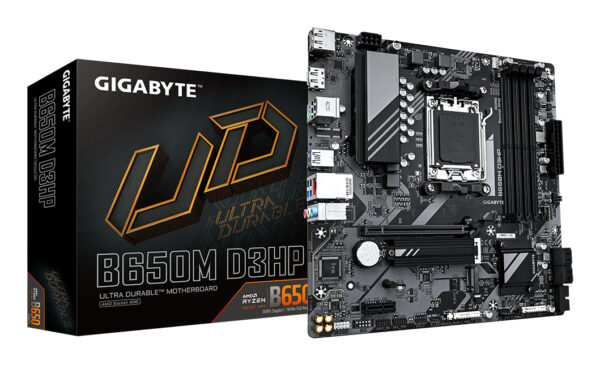B650M D3HP Placa base - AMD Ryzen serie 9000, VRM de 5+2+2 fases, hasta 7600 MHz DDR5 (OC), 2xPCIe 4.0 M.2, LAN 2,5 GbE, USB 3.2 Gen 1
