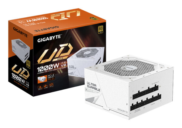 UD1000GM PG5 V2 ICE Fuente de Alimentación  PCIe Gen 5.1, 80 PLUS Gold, Diseño completamente modular, Ventilador de 120 mm, Compatible con ATX 3.1, Enchufe EU