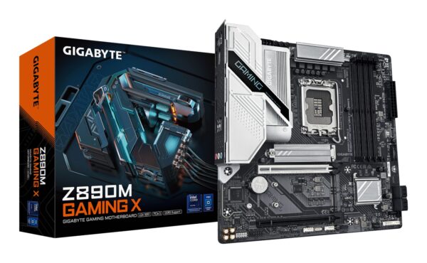 Placa base Z890M GAMING X - Compatible con procesadores Intel Core Ultra (Serie 2), 8+1+2 fases VRM, hasta 8800MHz DDR5 (OC), 1xPCIe 5.0 + 2xPCIe 4.0, LAN 2.5GbE, USB 3.2 Gen 1