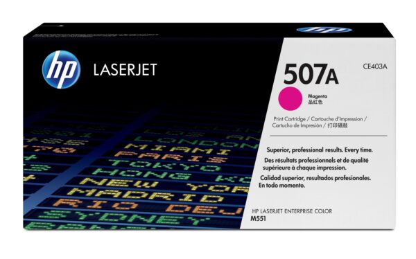 Cartucho de tóner original LaserJet 507A magenta