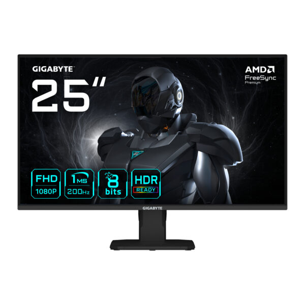 GS25F2 Monitor Gaming 25" FHD - 1920 x 1080, 200Hz, 1ms, 300 cd/m², Display HDR 10, HDMI 2.0, DisplayPort 1.4