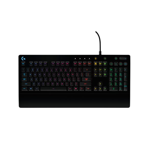 920-008086 teclado Juego USB QWERTY Español Negro