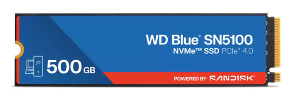 WD Blue SN5100 500 GB M.2 PCI Express 4.0 NVMe QLC 3D NAND