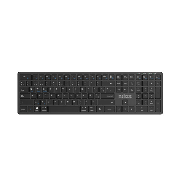 PRO WIRELESS BLACK ESPANOL teclado Hogar / Oficina USB + Bluetooth QWERTY Español Negro