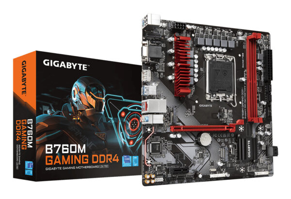 B760M GAMING DDR4 Placa base - Soporta CPUs Intel Core de 14ª generación, VRM digital de 6+2+1 fases, hasta 5333MHz DDR4 (OC), 2xPCIe 4.0 M.2, LAN 2.5GbE, USB 3.2 Gen1