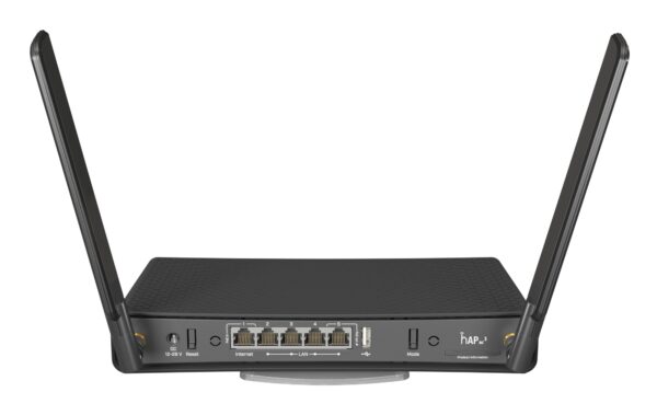 hAP ac³ router inalámbrico Gigabit Ethernet Doble banda (2,4 GHz / 5 GHz) Negro