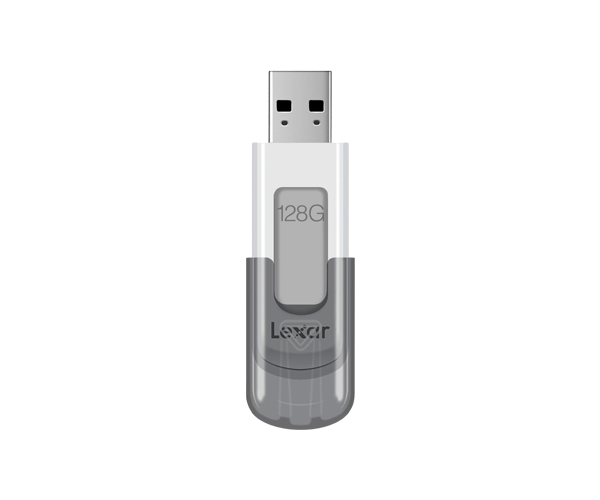 JumpDrive V100 unidad flash USB 128 GB USB tipo A 3.2 Gen 1 (3.1 Gen 1) Gris, Blanco