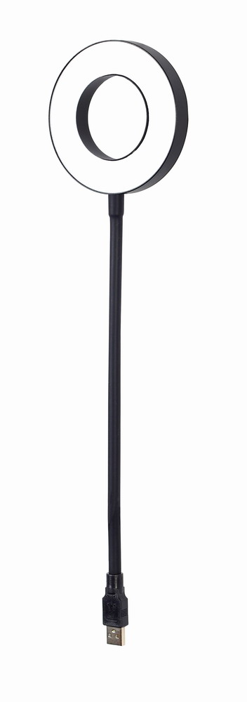 NL-LEDRING-01 aparato USB Negro, Blanco Lámpara