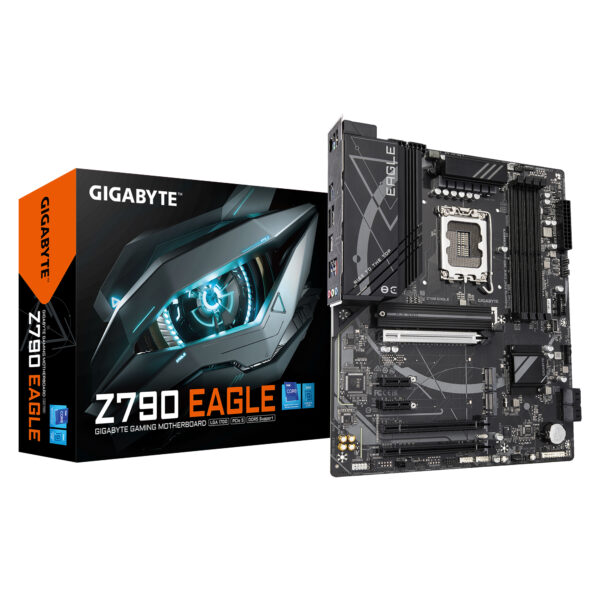 Z790 EAGLE Placa base - Soporta CPUs Intel Core de 14ª generación, VRM de 12+1+1 fases, hasta 7600MHz DDR5 (OC), 3xPCIe 4.0 M.2, 2,5GbE LAN, USB 3.2 Gen 2