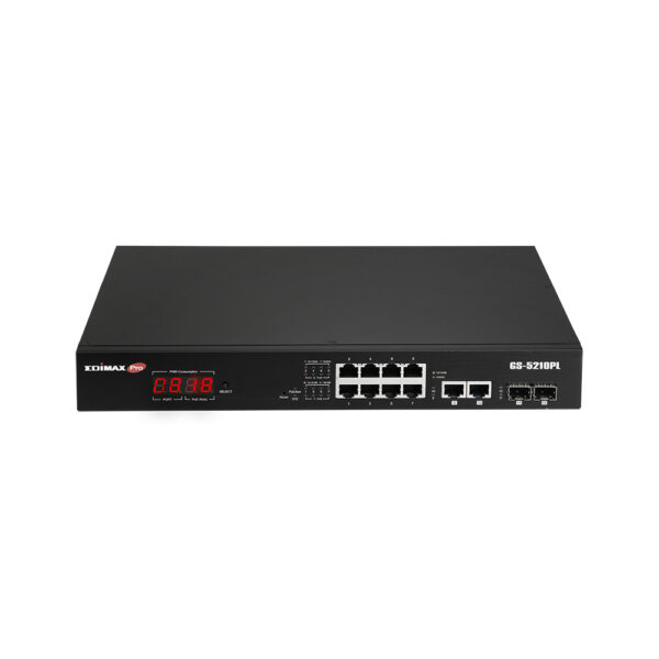 GS-5210PL switch Gestionado Gigabit Ethernet (10/100/1000) Negro