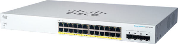 CBS220-24P-4G Gestionado L2 Gigabit Ethernet (10/100/1000) Energía sobre Ethernet (PoE) 1U Blanco