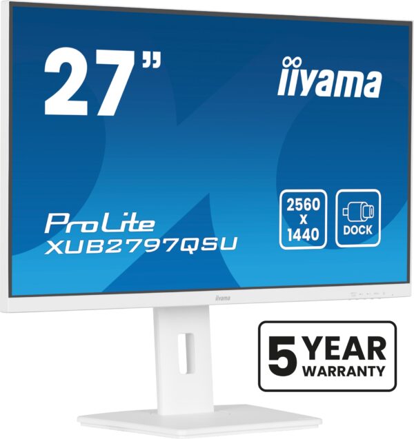 ProLite XUB2797QSU-W2 pantalla para PC 68,6 cm (27") 2560 x 1440 Pixeles Quad HD LED Blanco