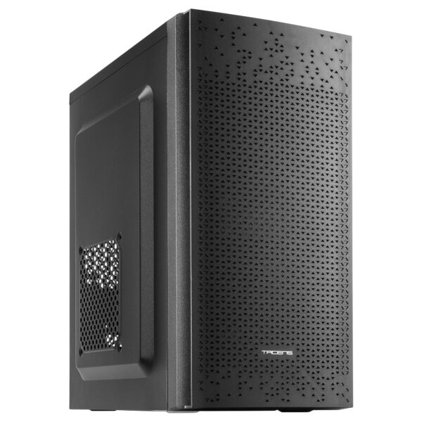 AC6500, Caja Ordenador Compacta Micro ATX, Frontal Malla Refrigeración, Fuente Alimentación 500W, USB 3.0, Negro