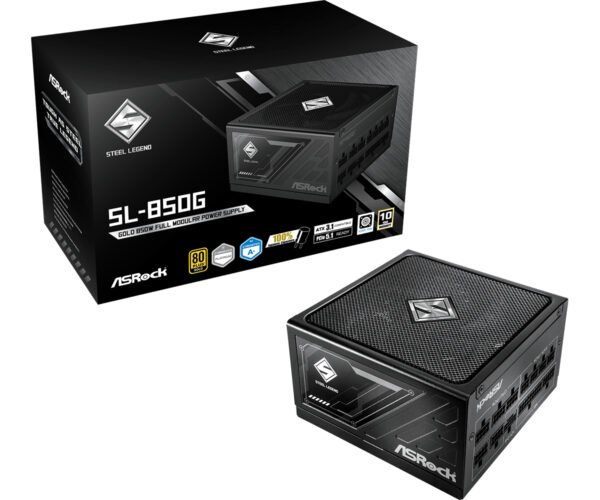 SL-850G Steel Legend unidad de fuente de alimentación 850 W 20+4 pin ATX ATX Negro