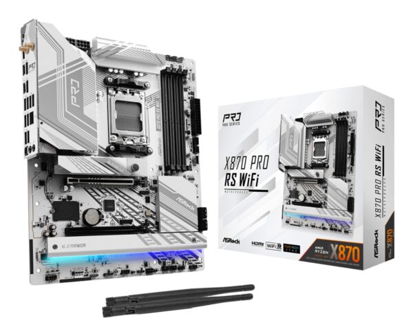 X870 Pro RS WiFi AMD X870 Zócalo AM5 ATX