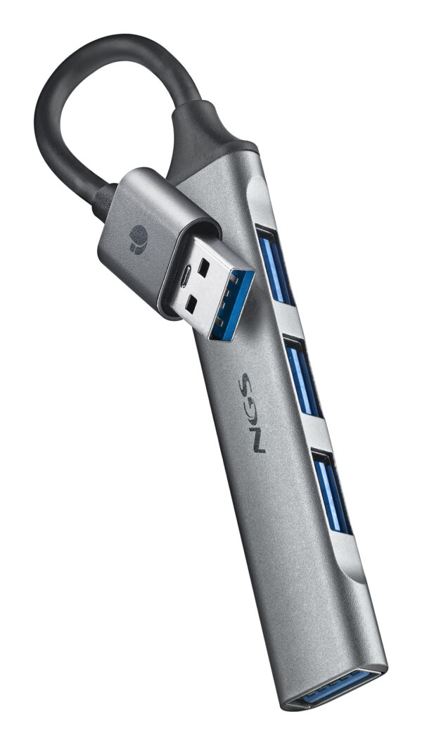 IHUB4 MICRO USB 3.2 Gen 1 (3.1 Gen 1) Type-A 5000 Mbit/s Plata